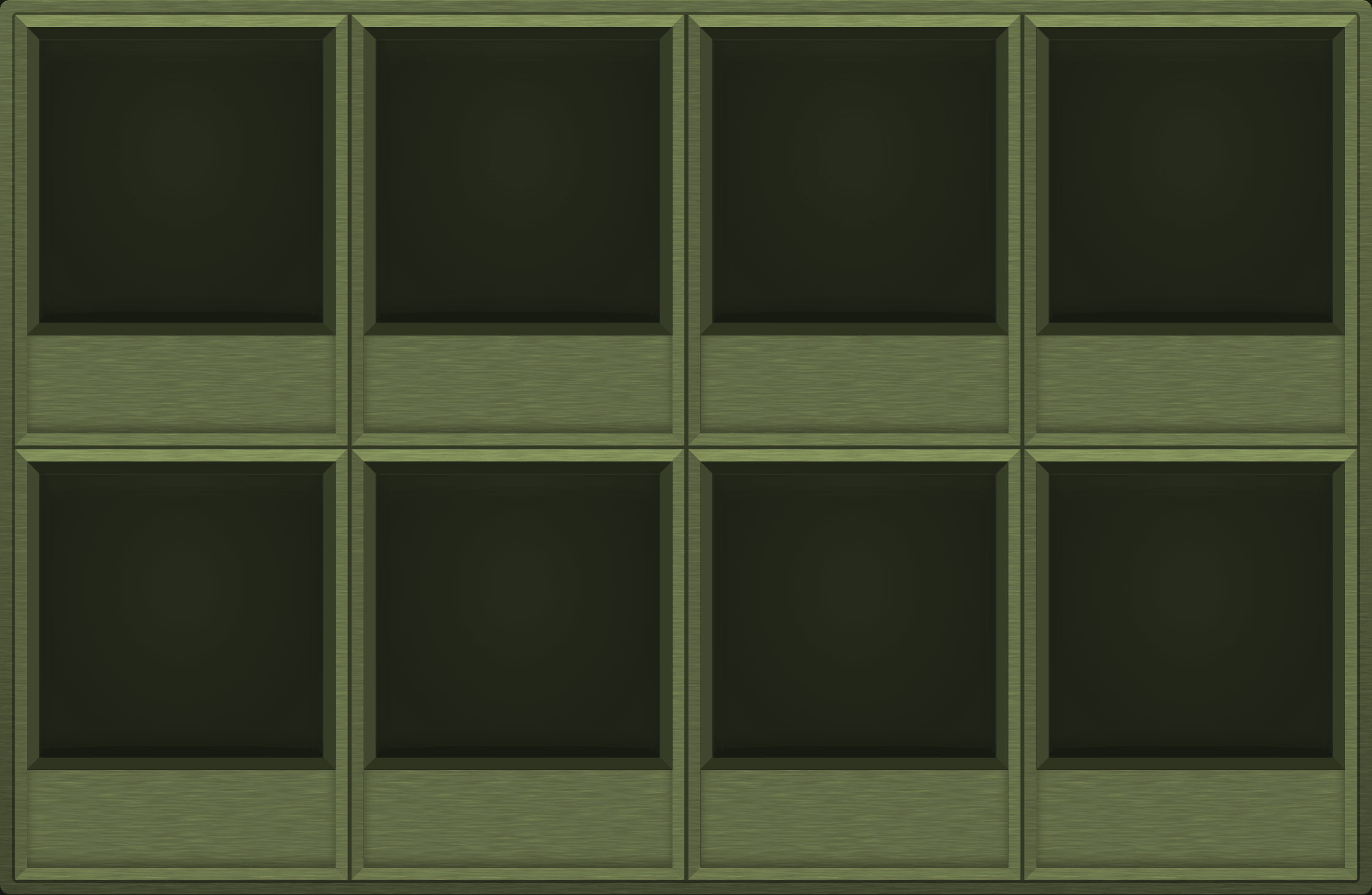 Sun-Faded Olive Display Case (2x4)